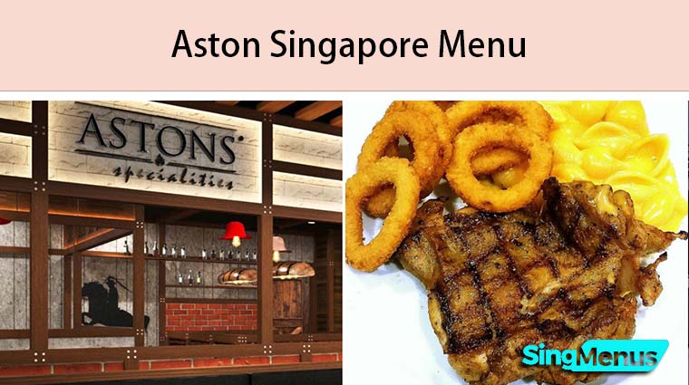 Aston Singapore Menu