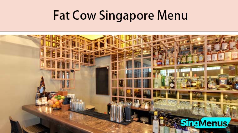 Fat Cow Singapore Menu