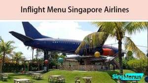 Inflight Menu Singapore Airlines