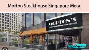 Morton Steakhouse Singapore Menu