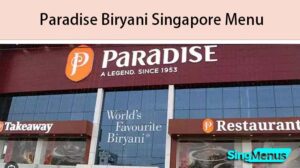 Paradise Biryani Singapore Menu