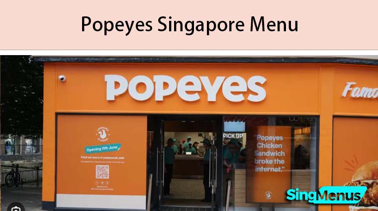 Popeyes Singapore Menu