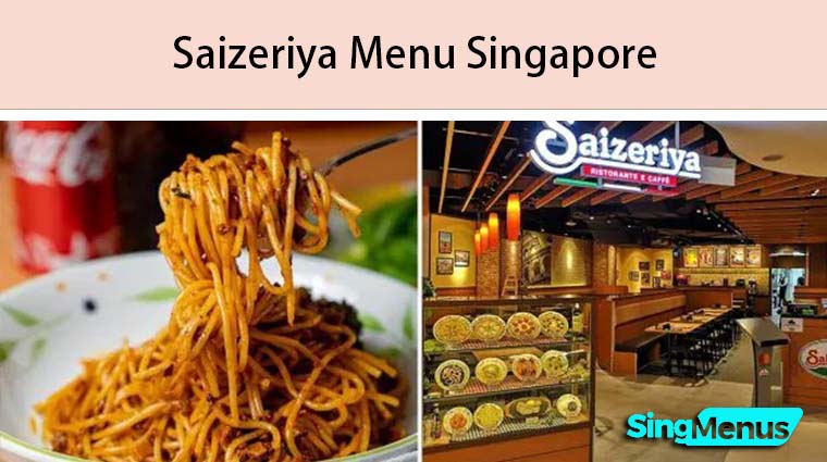 Saizeriya Menu Singapore