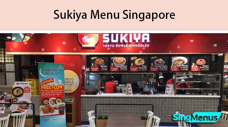 Sukiya Menu Singapore