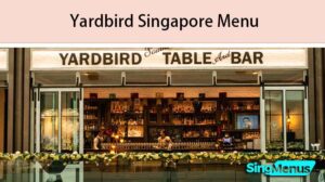 Yardbird Singapore Menu